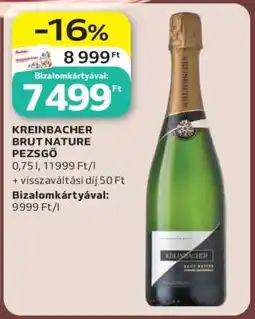 Auchan KREINBACHER BRUT NATURE PEZSGŐ ajánlat
