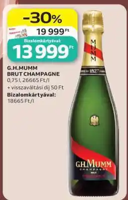 Auchan G.H.MUMM BRUT CHAMPAGNE ajánlat