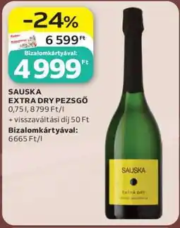 Auchan SAUSKA Extra Dry Pezsgő ajánlat