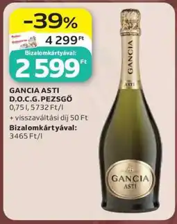 Auchan GANCIA ASTI D.O.C.G. PEZSGŐ ajánlat