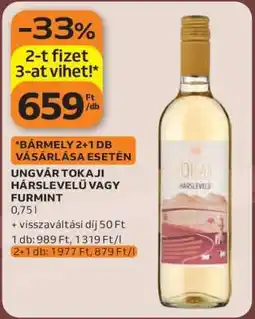 Auchan Ungvár Tokaji Hárslevelű vagy Furmint ajánlat