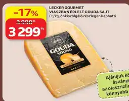 Auchan LECKER GOURMET VIASZBAN ÉRLELT GOUDA SAJT ajánlat