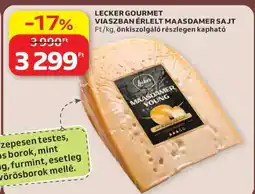 Auchan LECKER GOURMET VIASZBAN ÉRLELT MAASDAMER SAJT ajánlat