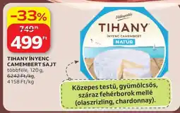 Auchan Tihany Ínyenc Camembert Sajt ajánlat