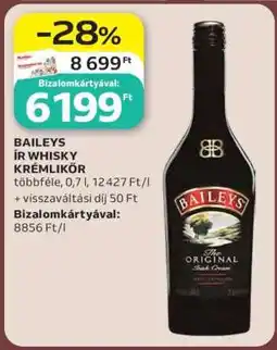 Auchan BAILEYS ÍR WHISKY KRÉMLIKŐR ajánlat