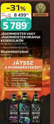 Jägermeister vagy Jägermeister Orange Keserűlikőr