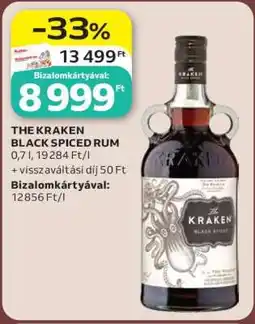 Auchan The Kraken Black Spiced Rum ajánlat