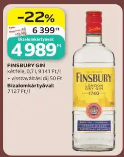 Auchan FINSBURY GIN ajánlat