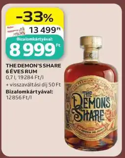 Auchan THE DEMON’S SHARE 6 ÉVES RUM ajánlat