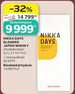 Auchan NIKKA DAYS BLENDED JAPÁN WHISKY ajánlat
