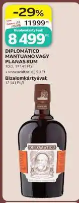 Auchan Diplomático Mantuano vagy Planas Rum ajánlat