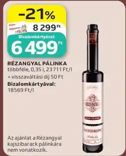 Auchan Rézangyal Pálinka ajánlat