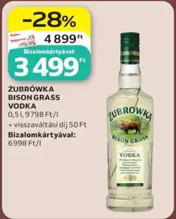 Auchan Żubrówka Bison Grass Vodka ajánlat
