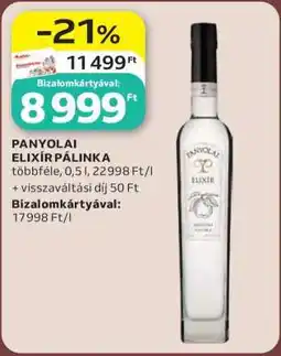 Auchan Panyolai Elixír Pálinka ajánlat