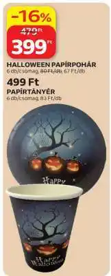 Auchan HALLOWEEN PAPÍRPOHÁR ajánlat