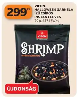 Auchan VIFON HALLOWEEN GARNÉLA ÍZŰ CSÍPŐS INSTANT LEVES ajánlat