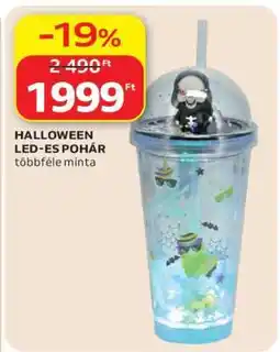 Auchan HALLOWEEN LED-ES POHÁR ajánlat