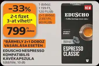 EDUSCHO Nespresso kompatibilis kávékapszula