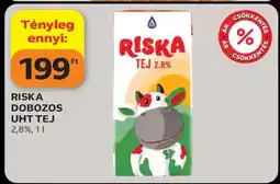 Auchan RISKA DOBOZOS UHT TEJ ajánlat