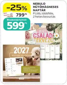 Auchan NEBULO HŰTŐMÁGNESES NAPTÁR ajánlat
