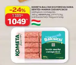 Auchan KOMETA BALCSICSI GYORSVACSORA SERTÉS-MARHA CSEVAPCSICSI ajánlat