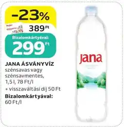 Auchan Jana ásványvíz ajánlat