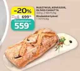 Auchan Rusztikus, kovászos, olívás ciabatta ajánlat