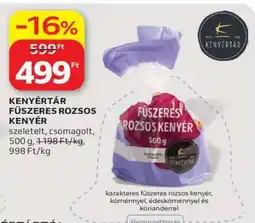 Auchan KENYÉRTÁR FŰSZERES ROZSOS KENYÉR ajánlat