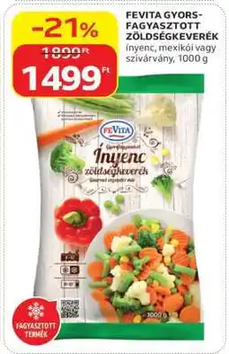 Auchan FEVITA GYORS-FAGYASZTOTT ZÖLDSÉGKEVERÉK ajánlat