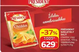 Auchan Président szeletelt sajt ajánlat