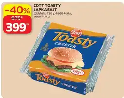Auchan Zott Toasty Lapkasajt ajánlat