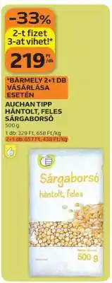 Auchan Auchan Tipp Hántolt, Feles Sárgaborsó ajánlat