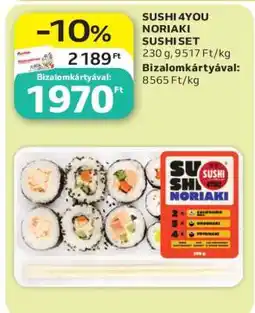 Auchan SUSHI 4YOU NORIAKI SUSHI SET ajánlat