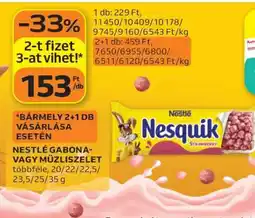 Auchan NESTLÉ Gabona- vagy Müzliszelet ajánlat