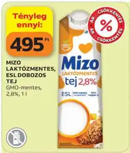 Auchan Mizo Laktózmentes ESL Dobozos Tej ajánlat