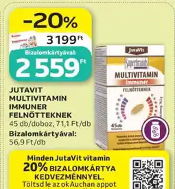Auchan JUTAVIT MULTIVITAMIN IMMUNER FELNŐTTEKNEK ajánlat