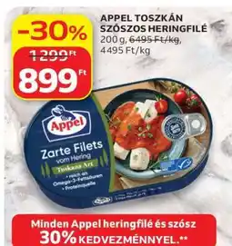 Auchan APPEL TOSZKÁN SZÓSZOS HERINGFILÉ ajánlat
