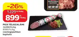 Auchan PICK Téliszalámi ajánlat