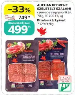 Auchan Auchan Kedvenc Szeletelt Szalámi ajánlat
