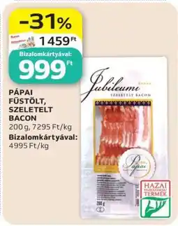 Auchan Pápai füstölt, szeletelt bacon ajánlat