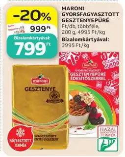 Auchan Maroni gyorsfagyasztott gesztenyepüré ajánlat