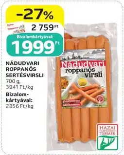 Auchan Nádudvari roppanós sertésvirsli ajánlat