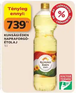 Auchan Kunsági Éden Napraforgó Étolaj ajánlat
