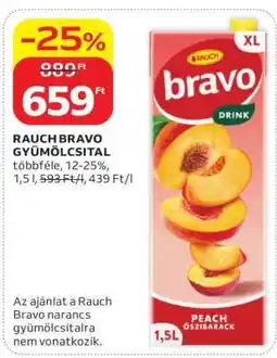 Auchan Rauch Bravo Gyümölcsital ajánlat