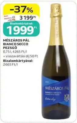 Auchan MÉSZÁROS PÁL BIANCO SECCO PEZSGŐ ajánlat