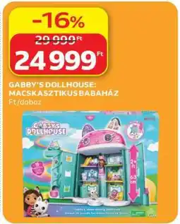 Auchan GABBY'S DOLLHOUSE: MACSKASZTIKUS BABAHÁZ ajánlat