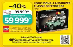 Auchan LEGO ICONS – LAND ROVER CLASSIC DEFENDER 90 ajánlat