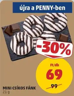 PENNY Mini csíkos fánk ajánlat