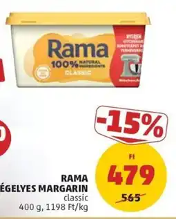 PENNY Rama égelyes margarin classic ajánlat