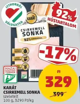 PENNY Karát csirkemell sonka ajánlat